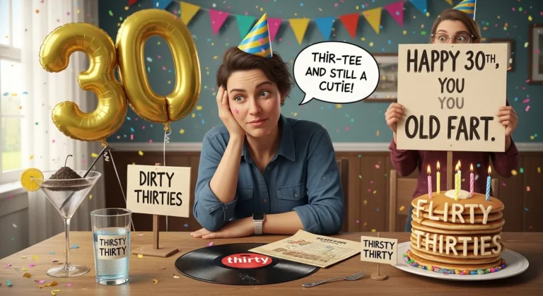 185+ Funny 30th Birthday Puns & Jokes That Instantly Steal the Show 🎉😂