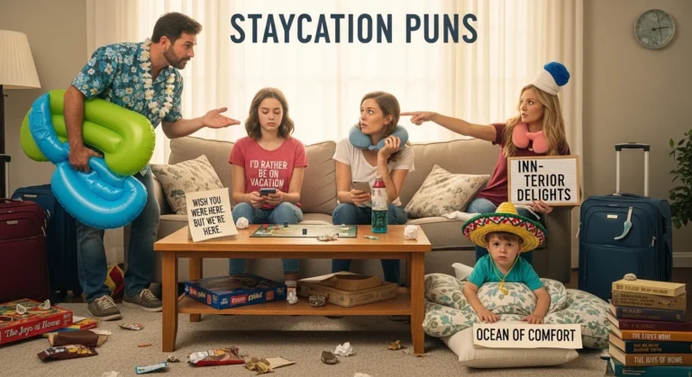 Staycation Puns