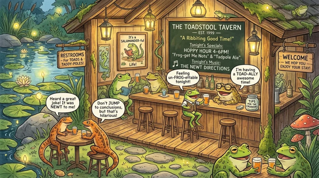 amphibian puns